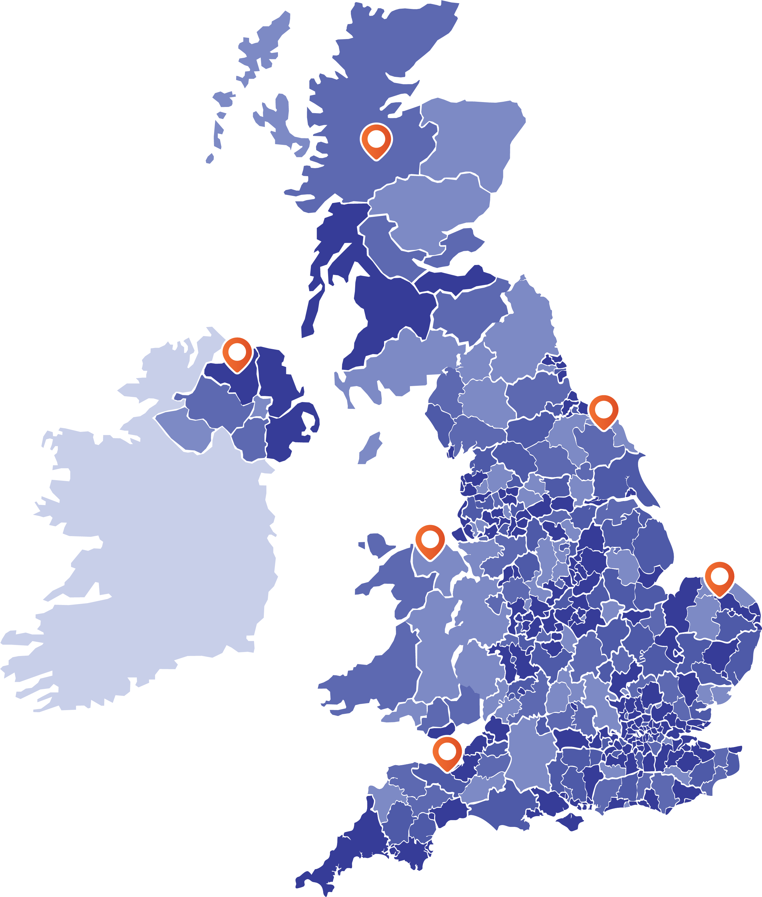 Heatmap of UK short-term rental profitability and occupancy rates